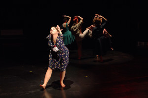 ISU students performing Breaking the Display - photo by Julie Hillebrant